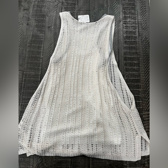 Free People Gray and Cream Knit Top - Picture 4 of 4